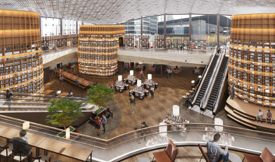 스타필드 코엑스몰 내 '오픈 라이브러리' 조감도 <신세계프라퍼티 제공>